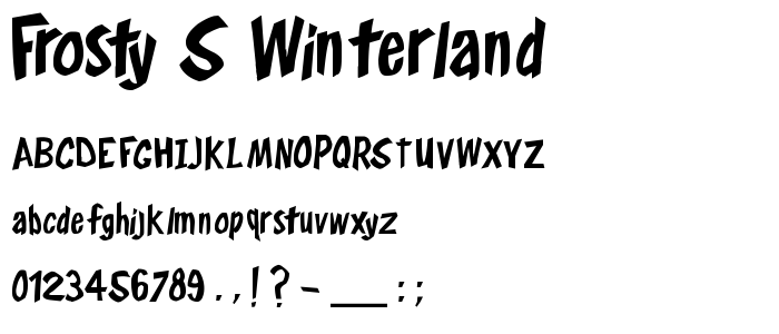 Frosty_s Winterland font